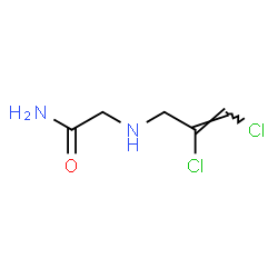 ChemSpider 2D Image | N~2~-[(2Z)-2,3-Dichloro-2-propen-1-yl]glycinamide | C5H8Cl2N2O