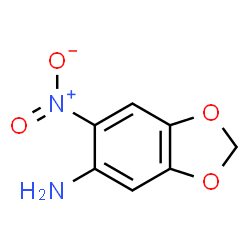 ChemSpider 2D Image | 6-Nitro-1,3-benzodioxol-5-amine | C7H6N2O4