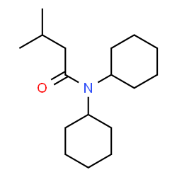 ChemSpider 2D Image | N,N-Dicyclohexyl-3-methylbutanamide | C17H31NO