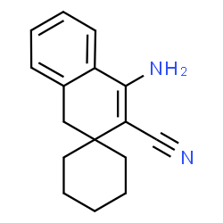 ChemSpider 2D Image | 1-amino-2-cyano-3,4-dihydrospiro[naphthalene-3,1'-cyclohexane] | C16H18N2