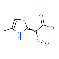 ChemSpider 2D Image | (4-Methyl-1,3-thiazol-2(3H)-ylidene)(nitroso)acetate | C6H5N2O3S