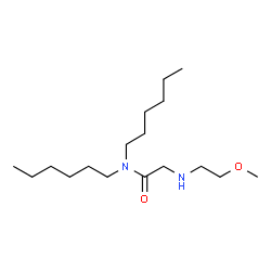 ChemSpider 2D Image | N,N-Dihexyl-N~2~-(2-methoxyethyl)glycinamide | C17H36N2O2