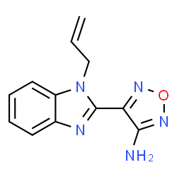 ChemSpider 2D Image | 4-(1-Allyl-1H-benzimidazol-2-yl)-1,2,5-oxadiazol-3-amine | C12H11N5O