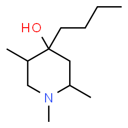 ChemSpider 2D Image | 4-Butyl-1,2,5-trimethyl-4-piperidinol | C12H25NO