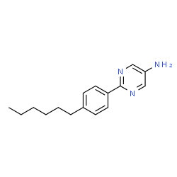 ChemSpider 2D Image | 2-(4-Hexylphenyl)-5-pyrimidinamine | C16H21N3
