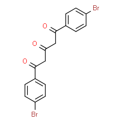 ChemSpider 2D Image | 1,5-Bis(4-bromophenyl)-1,3,5-pentanetrione  | C17H12Br2O3