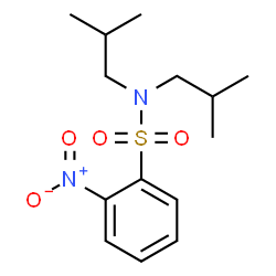ChemSpider 2D Image | N,N-Diisobutyl-2-nitrobenzenesulfonamide | C14H22N2O4S
