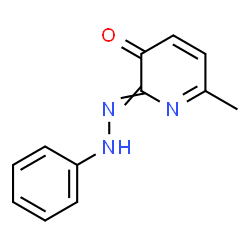 ChemSpider 2D Image | 6-Methyl-2-(phenylhydrazono)-3(2H)-pyridinone | C12H11N3O