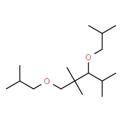 ChemSpider 2D Image | 1,3-Diisobutoxy-2,2,4-trimethylpentane | C16H34O2