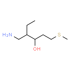 ChemSpider 2D Image | 1-Amino-1,2,4-trideoxy-2-ethyl-5-S-methyl-5-thiopentitol | C8H19NOS