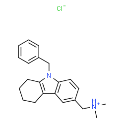ChemSpider 2D Image | (9-Benzyl-2,3,4,9-tetrahydro-1H-carbazol-6-yl)-N,N-dimethylmethanaminium chloride | C22H27ClN2