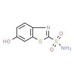 ChemSpider 2D Image | 6-Hydroxy-2-benzothiazolesulfonamide | C7H6N2O3S2