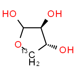 ChemSpider 2D Image | D-[4-13C]THREOSE | C313CH8O4