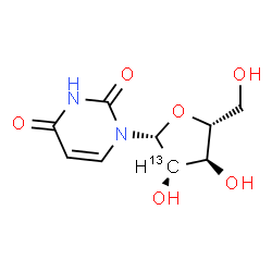 ChemSpider 2D Image | [2'-13C]URIDINE | C813CH12N2O6