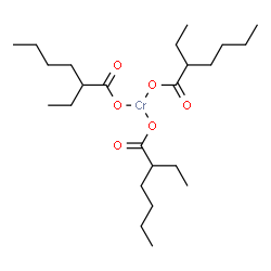 ChemSpider 2D Image | Chrom(3+)tris(2-ethylhexanoat) | C24H45CrO6