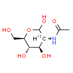 ChemSpider 2D Image | n-acetyl-d-[2-13c]glucosamine | C713CH15NO6