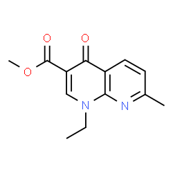 ChemSpider 2D Image | Methyl 1-ethyl-7-methyl-4-oxo-1,4-dihydro[1,8]naphthyridine-3-carboxylate | C13H14N2O3