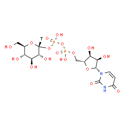 ChemSpider 2D Image | Uridine 5'-diphosphoglucose | C15H23TN2O17P2