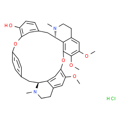 ChemSpider 2D Image | 6,6',7-Trimethoxy-2,2'-dimethylberbaman-12-ol hydrochloride (1:1) | C37H41ClN2O6