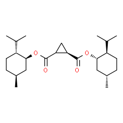 ChemSpider 2D Image | Bis[(1S,2R,5S)-2-isopropyl-5-methylcyclohexyl] (1R)-1,2-cyclopropanedicarboxylate | C25H42O4