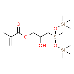 ChemSpider 2D Image | 3-(1,1,1,3,5,5,5-Heptamethyl-3-trisiloxanyl)-2-hydroxypropyl methacrylate | C14H32O5Si3