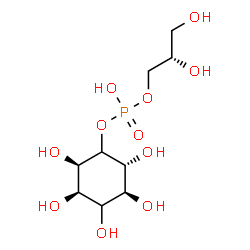 ChemSpider 2D Image | (2S)-2,3-Dihydroxypropyl (2R,3R,5S,6R)-2,3,4,5,6-pentahydroxycyclohexyl hydrogen phosphate | C9H19O11P