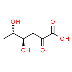 ChemSpider 2D Image | 2-dehydro-3-deoxy-L-rhamnonic acid | C6H10O5