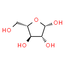 ChemSpider 2D Image | beta-L-Arabinofuranose | C5H10O5