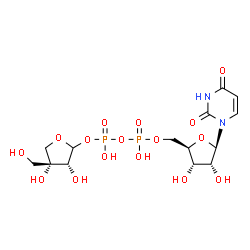 ChemSpider 2D Image | UDP-D-apiose | C14H22N2O16P2