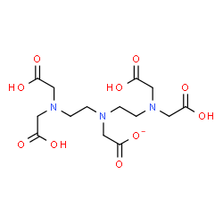 ChemSpider 2D Image | (Bis{2-[bis(carboxymethyl)amino]ethyl}amino)acetate | C14H22N3O10