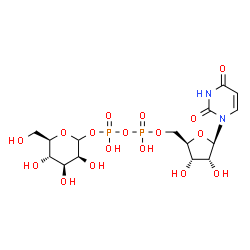 ChemSpider 2D Image | UDP-D-mannose | C15H24N2O17P2