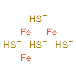 ChemSpider 2D Image | iron;sulfanide | H4Fe3S4