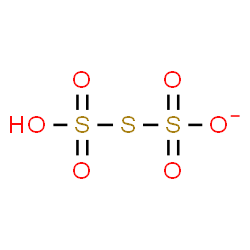 ChemSpider 2D Image | Hydrogen thiodisulfate | HO6S3
