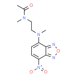 ChemSpider 2D Image | N-Methyl-N-{2-[methyl(7-nitro-2,1,3-benzoxadiazol-4-yl)amino]ethyl}acetamide | C12H15N5O4