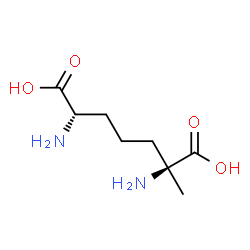 ChemSpider 2D Image | (2S,6S)-2,6-Diamino-2-methylheptanedioic acid | C8H16N2O4