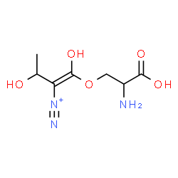 ChemSpider 2D Image | (1Z)-1-(2-Amino-2-carboxyethoxy)-1,3-dihydroxy-1-butene-2-diazonium | C7H12N3O5