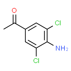 ChemSpider 2D Image | 3,5-Dichloro-4-aminoacetophenone | C8H7Cl2NO