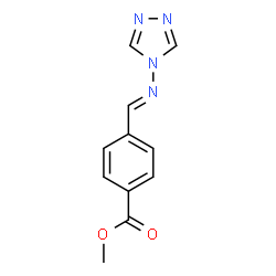 ChemSpider 2D Image | Methyl 4-[(E)-(4H-1,2,4-triazol-4-ylimino)methyl]benzoate | C11H10N4O2
