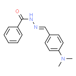 ChemSpider 2D Image | N'-{(E)-[4-(Dimethylamino)phenyl]methylene}benzohydrazide | C16H17N3O