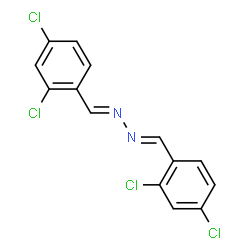 ChemSpider 2D Image | (1E,2E)-Bis(2,4-dichlorobenzylidene)hydrazine | C14H8Cl4N2