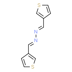 ChemSpider 2D Image | (1E,2E)-Bis(3-thienylmethylene)hydrazine | C10H8N2S2
