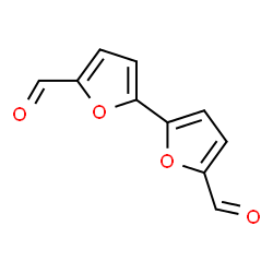 ChemSpider 2D Image | 2,2'-Bifuran-5,5'-dicarbaldehyde | C10H6O4