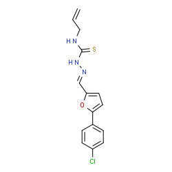 ChemSpider 2D Image | (2E)-N-Allyl-2-{[5-(4-chlorophenyl)-2-furyl]methylene}hydrazinecarbothioamide | C15H14ClN3OS