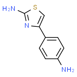 ChemSpider 2D Image | 2-Amino-4-(4-aminophenyl)thiazole | C9H9N3S