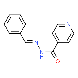 ChemSpider 2D Image | N'-[(E)-Phenylmethylene]isonicotinohydrazide | C13H11N3O