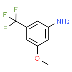 ChemSpider 2D Image | 3-Methoxy-5-(trifluoromethyl)aniline | C8H8F3NO