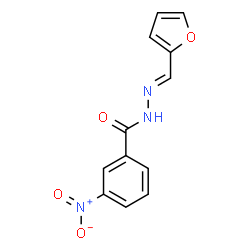 ChemSpider 2D Image | N'-[(E)-2-Furylmethylene]-3-nitrobenzohydrazide | C12H9N3O4