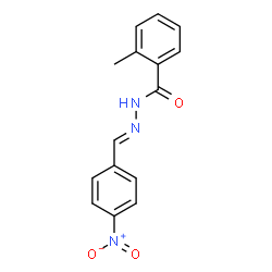 ChemSpider 2D Image | 2-Methyl-N'-[(E)-(4-nitrophenyl)methylene]benzohydrazide | C15H13N3O3