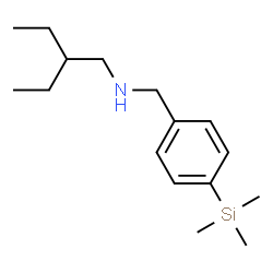 ChemSpider 2D Image | 2-Ethyl-N-[4-(trimethylsilyl)benzyl]-1-butanamine | C16H29NSi