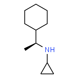 ChemSpider 2D Image | N-[(1S)-1-Cyclohexylethyl]cyclopropanamine | C11H21N
